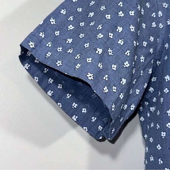 šUNTUCKit Menās Slim Fit Button Down Shortsleeved Shirt - Size Large SLIM FIT - Picture 10 of 14